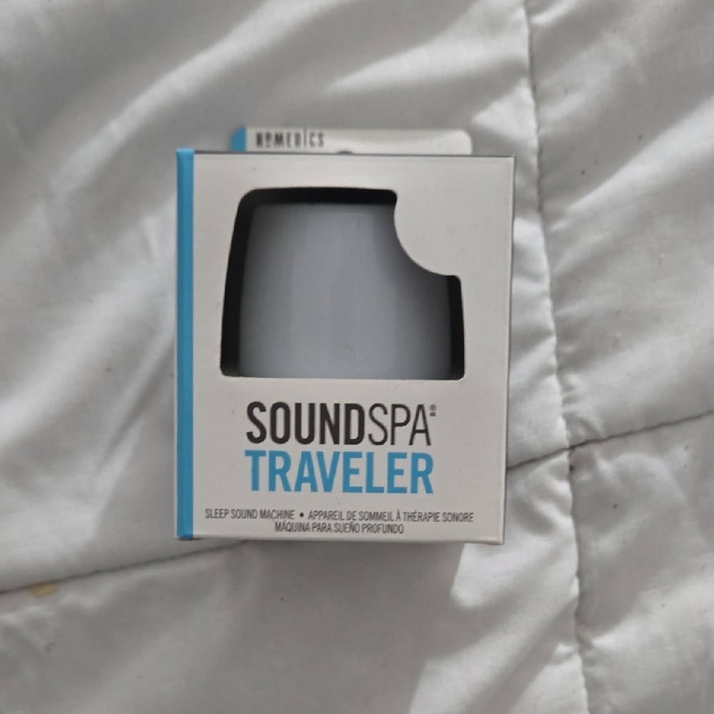Homedics SoundSpa Traveler in White and Blue